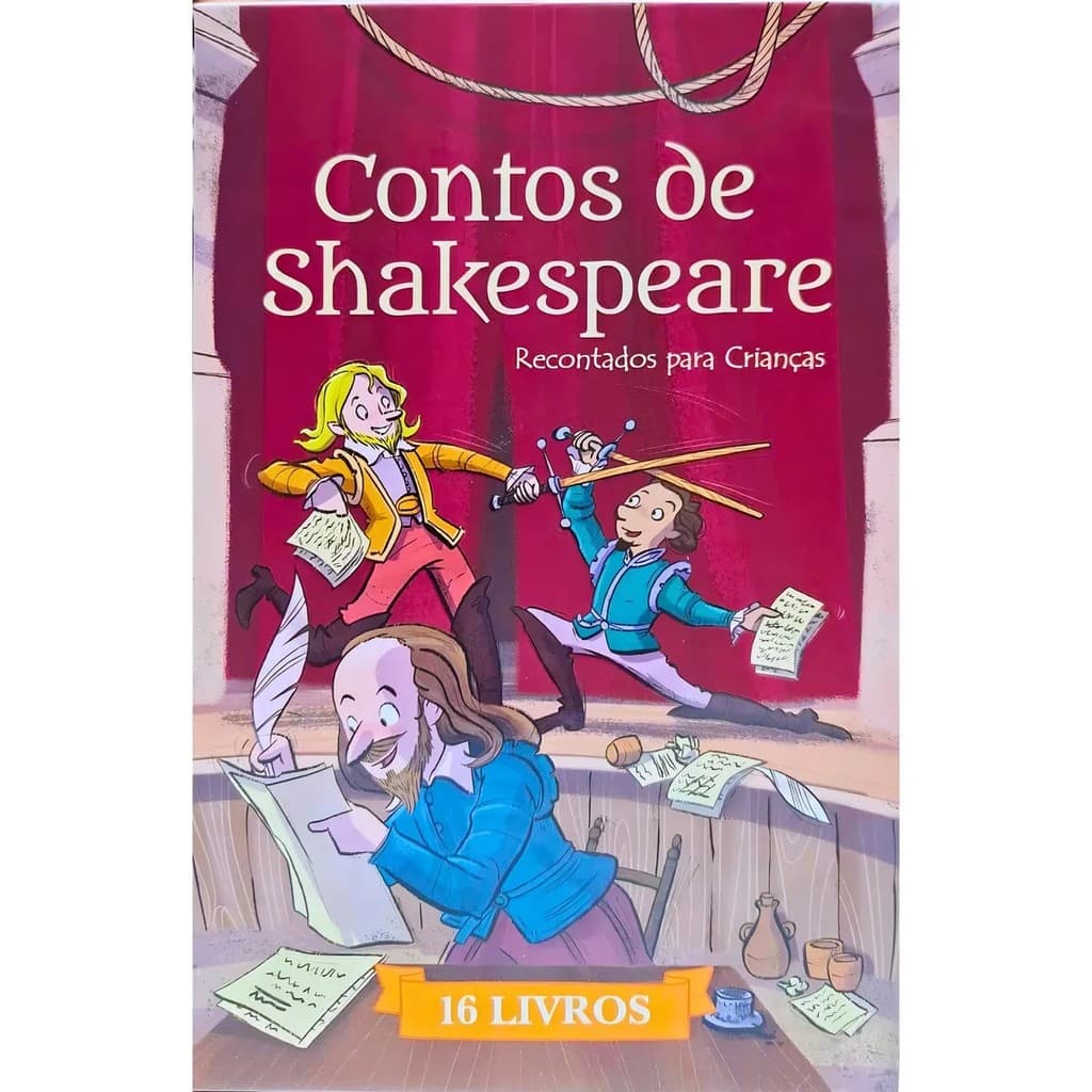 Box Com 16 Livros Contos Shakespeare Recontados Para Crianças | William Shakespeare.
