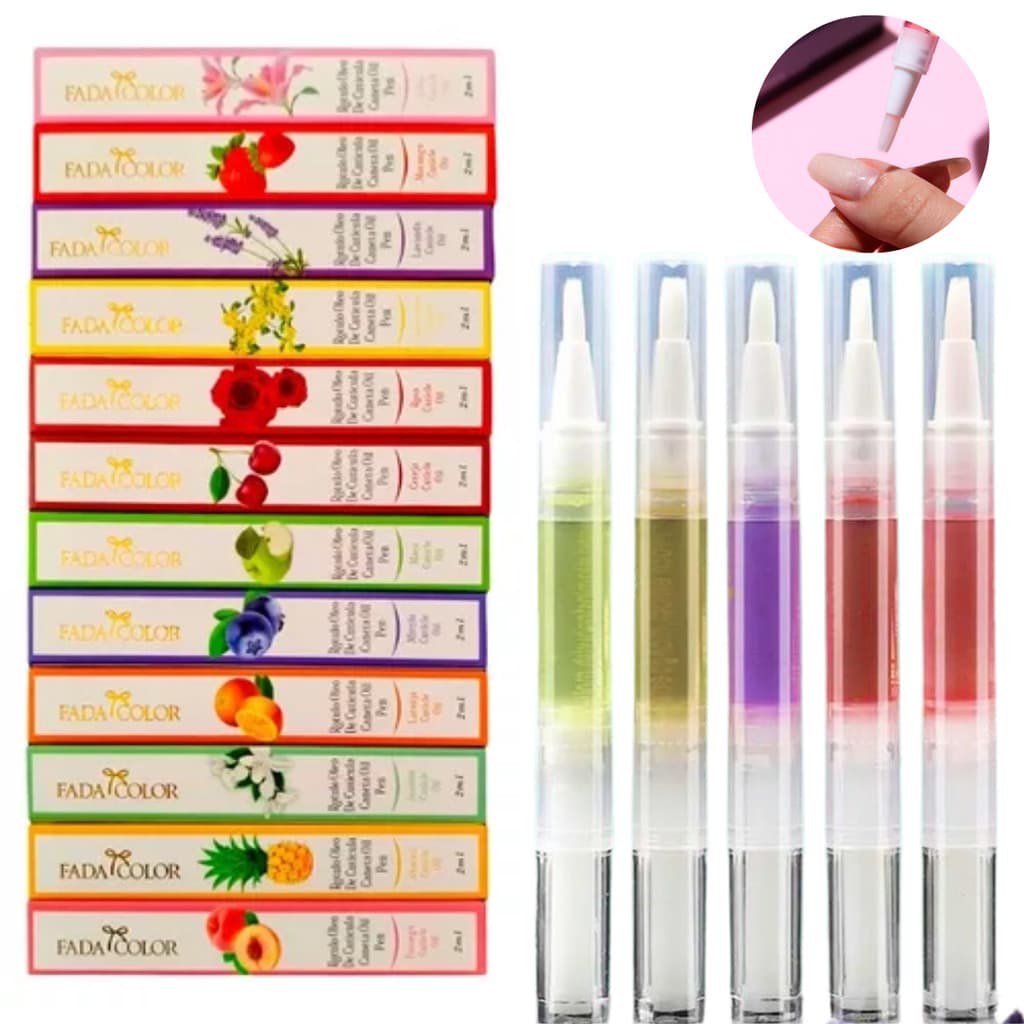 Canetas Óleo Hidratante Cutículas Revitalizador De Unha Sabor Fragrância Flores e Frutas Unhas