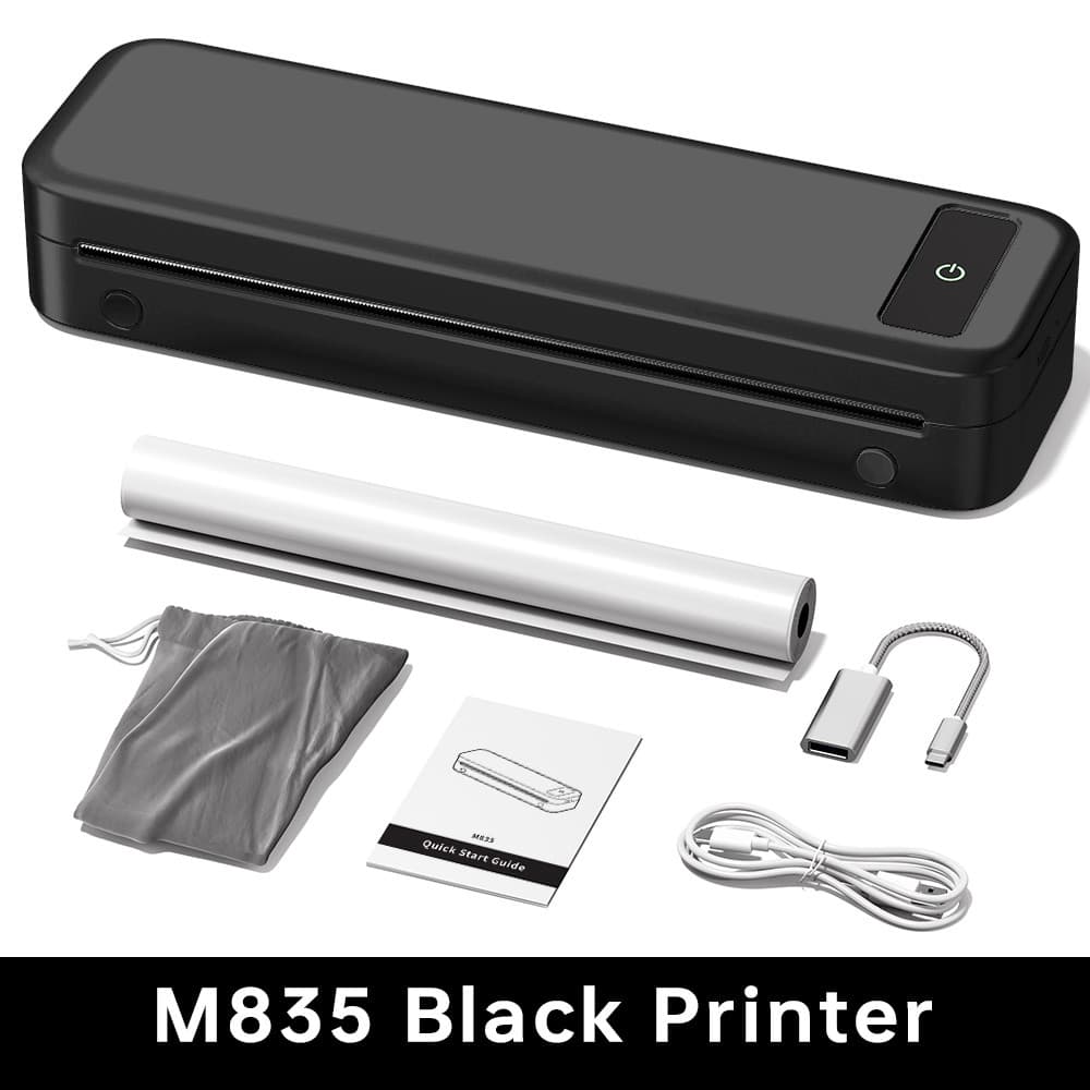 ✨ Novo Impressora Térmica A4 Sem Tinta Portátil Bluetooth A285M Para Uso Em Viagens Domésticas