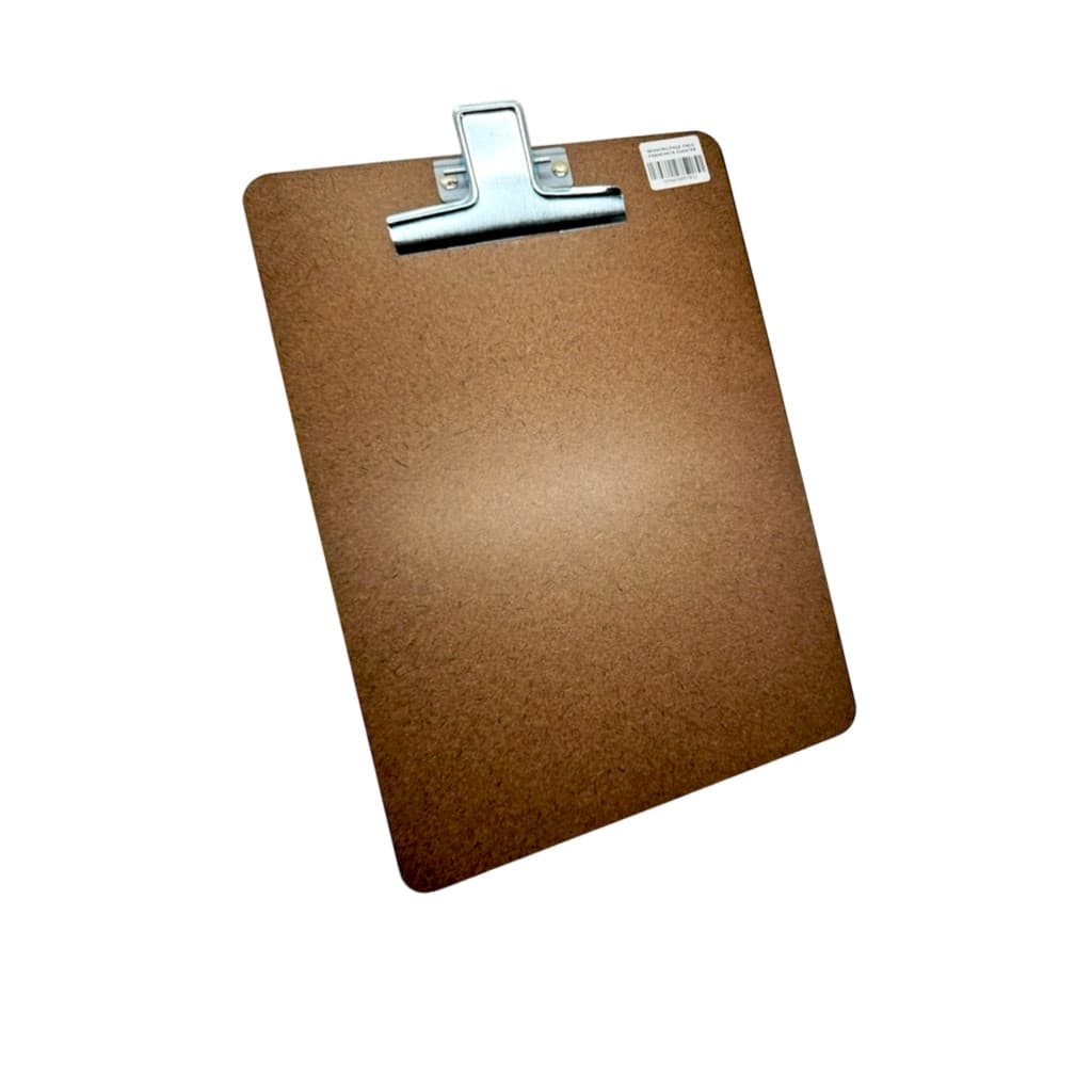 Prancheta A4 De Madeira Mdf Com Prendedor De Metal 1 Unidade