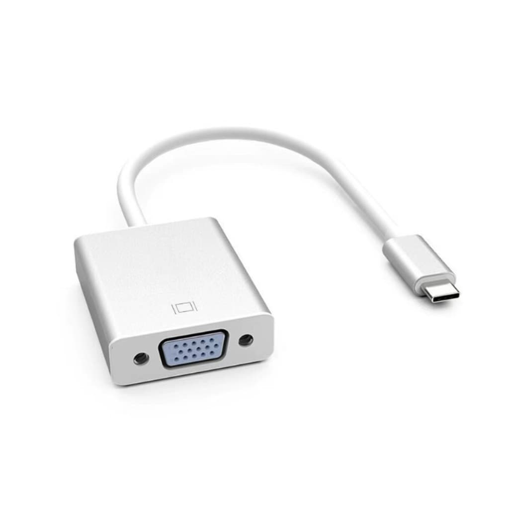 Adaptador Conversor Usb-c 3.1 Type-c Macho Para Vga Fêmea