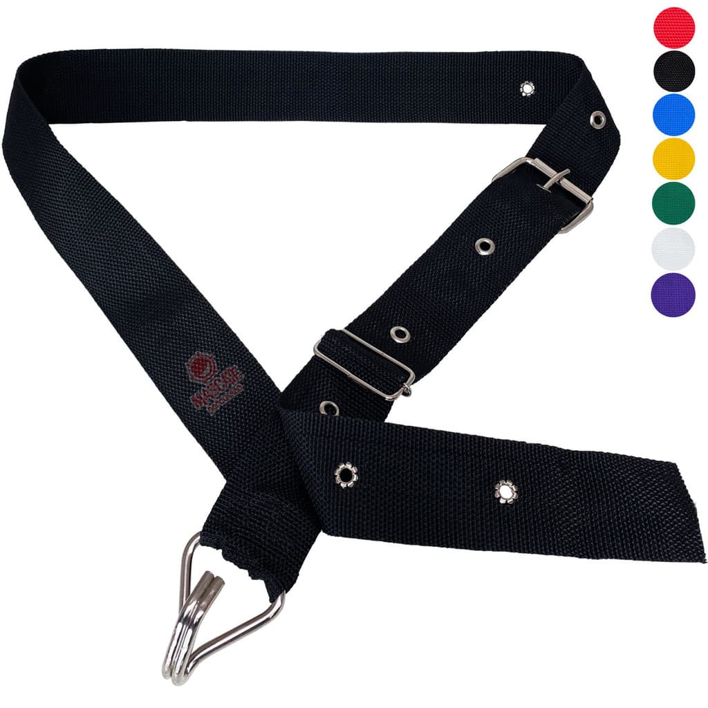 Talabarte Alça Mascate Percussão cores 1 gancho aberto dente coelho caixa surdo repique