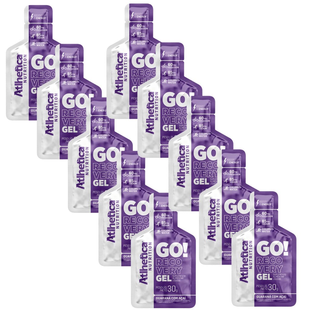 Gel Carb Go Recovery Atlhetica Energia Endurance Cx 10x30g