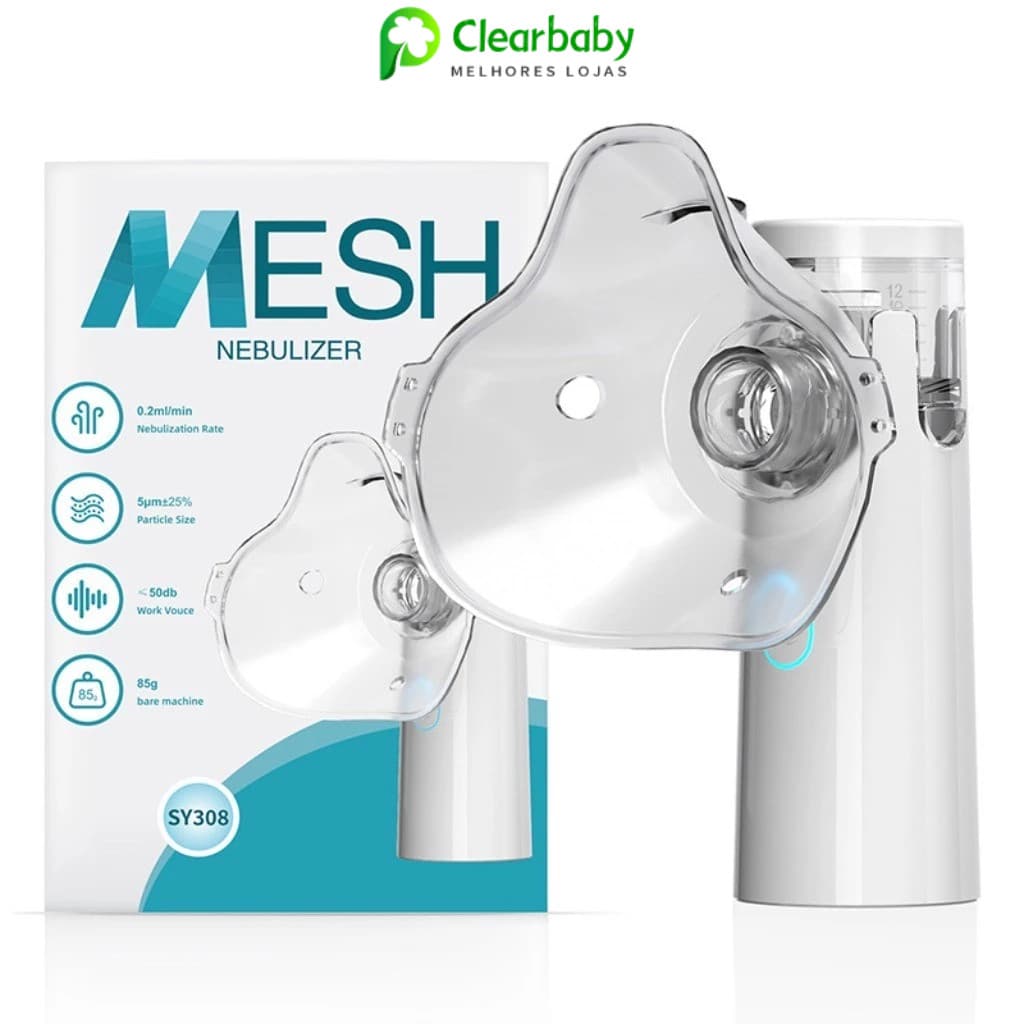 Nebulizador Inalador Portátil E Silencioso Volume Névoa Ajustável Adequado Crianças E Adultos