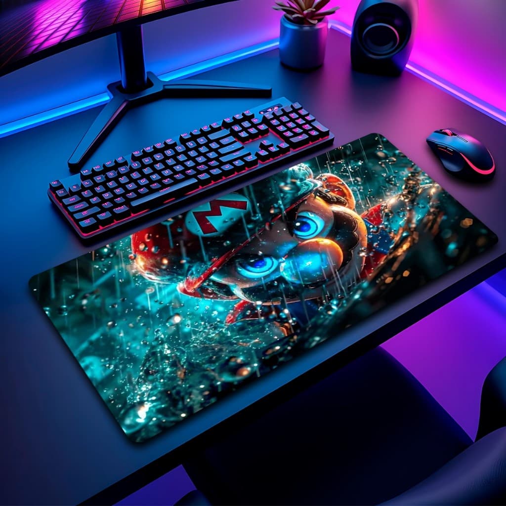Mouse Pad Mari Gamer Antiderrapante Grande Diversas Estampas 70x35 M805