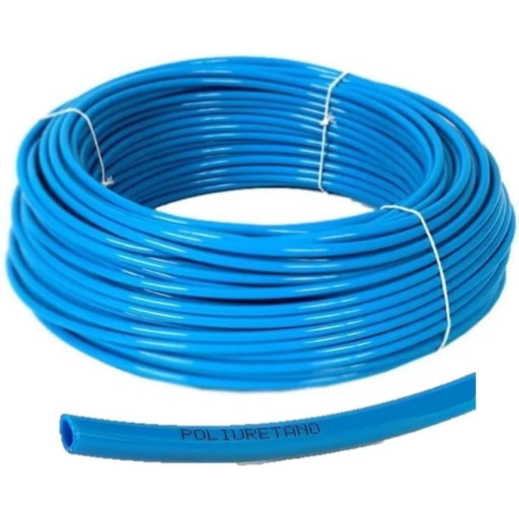 20m Mangueira Pneumática Flexível Ø6mm Tubo Pu 150psi/10bar