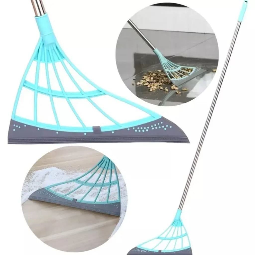 Vassoura Mágica Rodo Tira Pelo Limpa Vidro Seca Bem Silicone