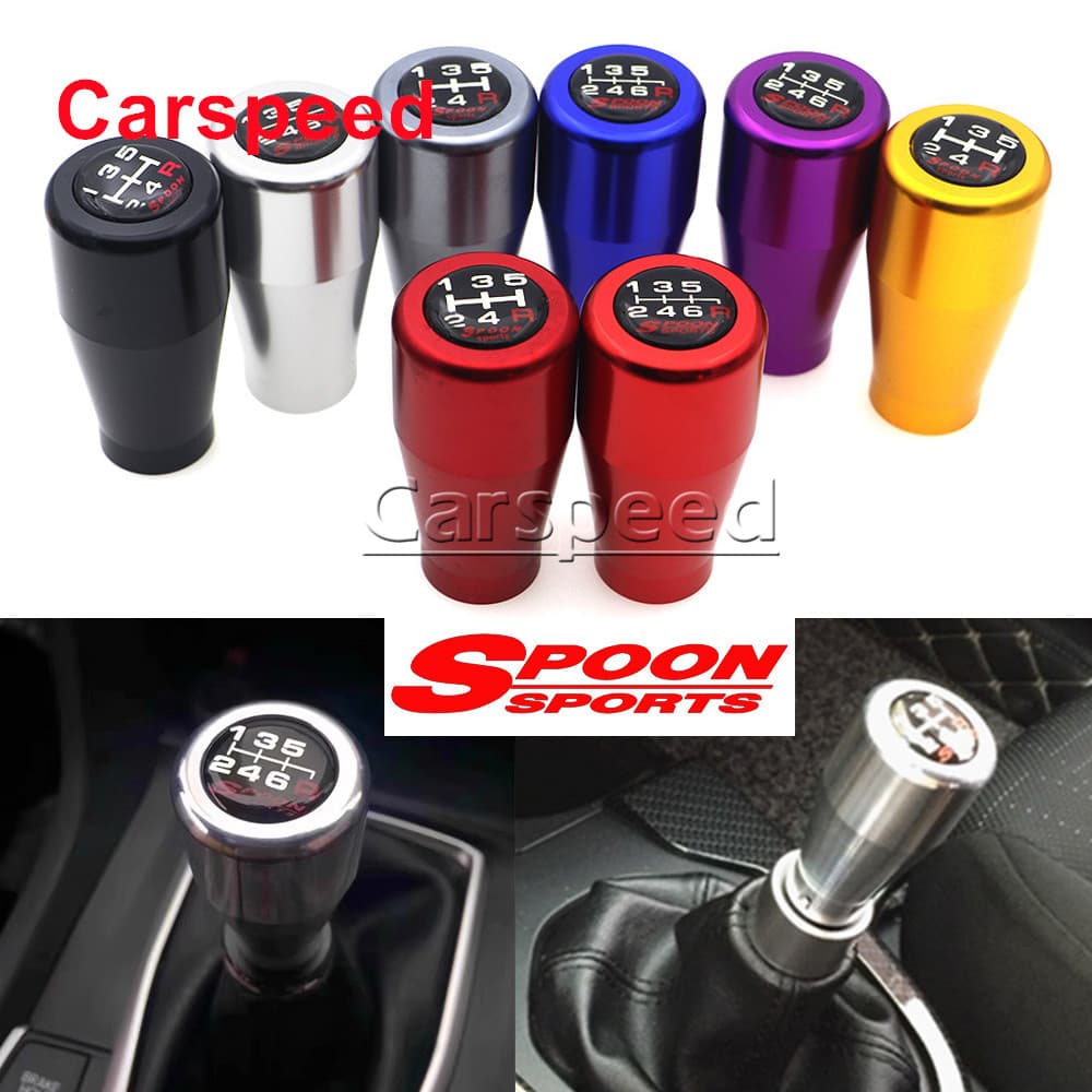 Colher Esportes 5/6 Velocidade De Alumínio Botão Mudança Engrenagem Do Carro Shifter Cabeça Corrida Para Honda Accord Ci