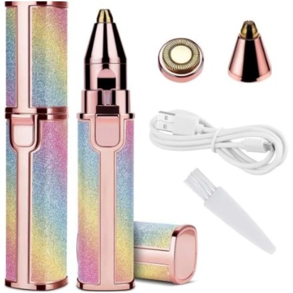 INLIS ANA Depilador 2em1 Recarregavel Usb Sobrancelha Buço Batom