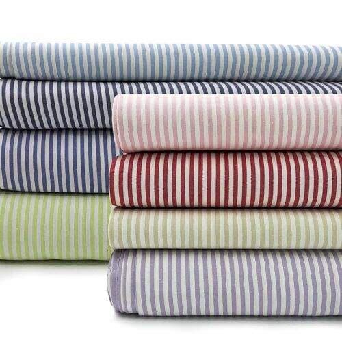 Tecido Tricoline Fio Tinto Listrado 1,50m de Largura 100% Algodão