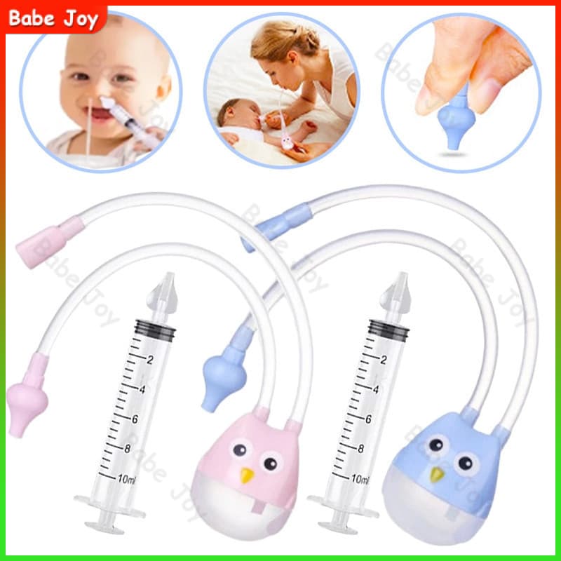 Kit de limpeza nasal para bebês contém seringa de lavagem nasal e aspirador nasal para limpeza nasal do bebê