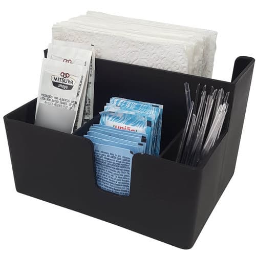 Kit 1 a 6 Porta Guardanapos de Papel e Sachês Casual 14x10x9 Restaurante Bar Lanchonete Hamburgueria