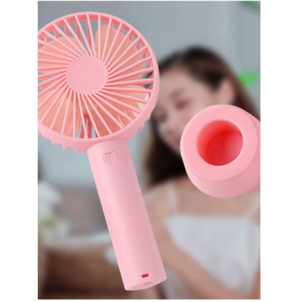 Mini Ventilador USB De Mão Portátil Recarregável Três Velocidades Para Extensão de Cílios