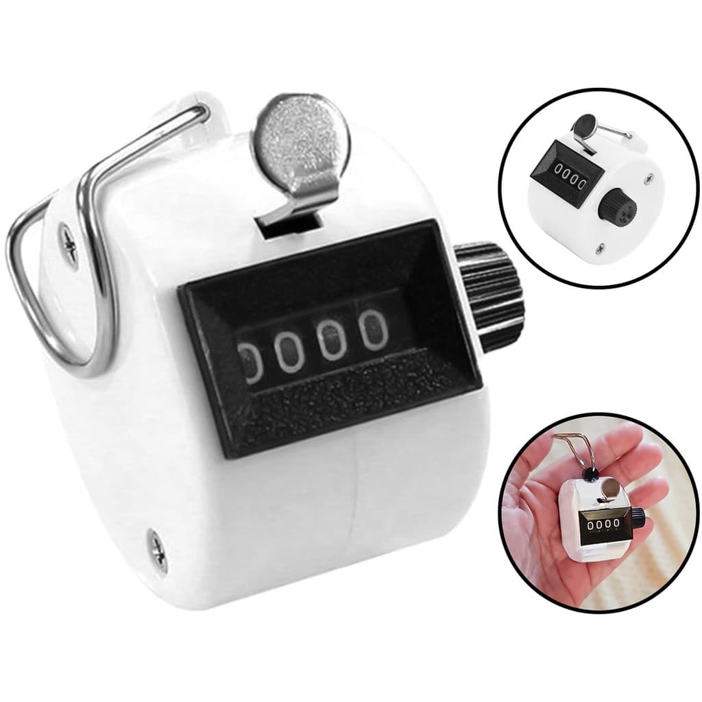 Contador Manual Estatístico Analógico 4 Dígitos Aço Carbono Para Portaria Indústrias Western