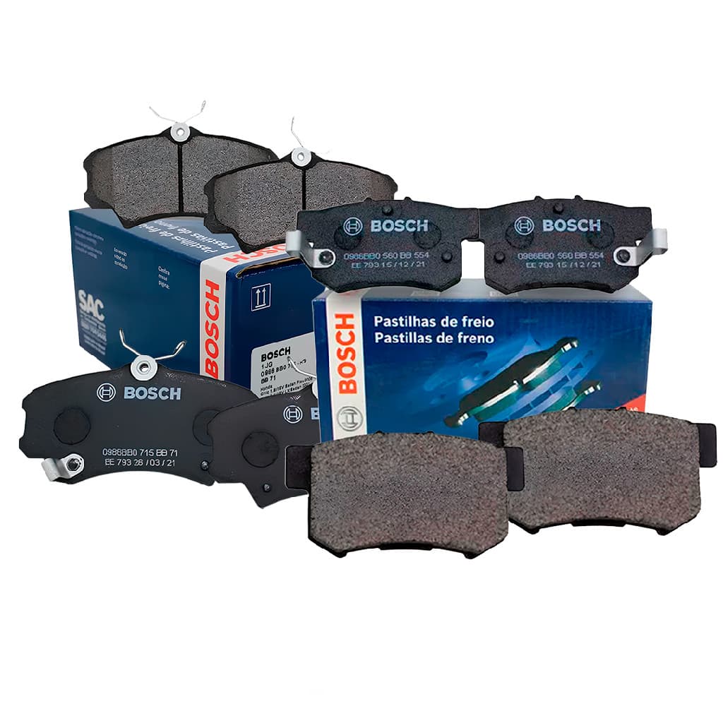 Kit Pastilha Freio Dianteira E Traseira Civic 1.8 16V 2006 ao 2012
