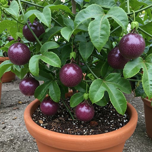 Pacote sementes maracuja roxo para vasos II