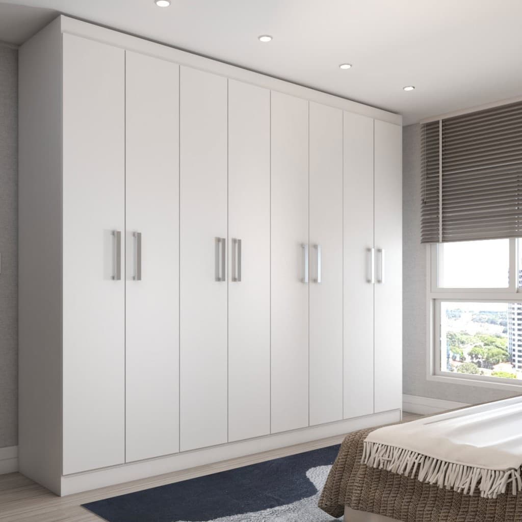 Guarda-Roupa Casal Ela e Ele 8 Portas 8 Prateleiras