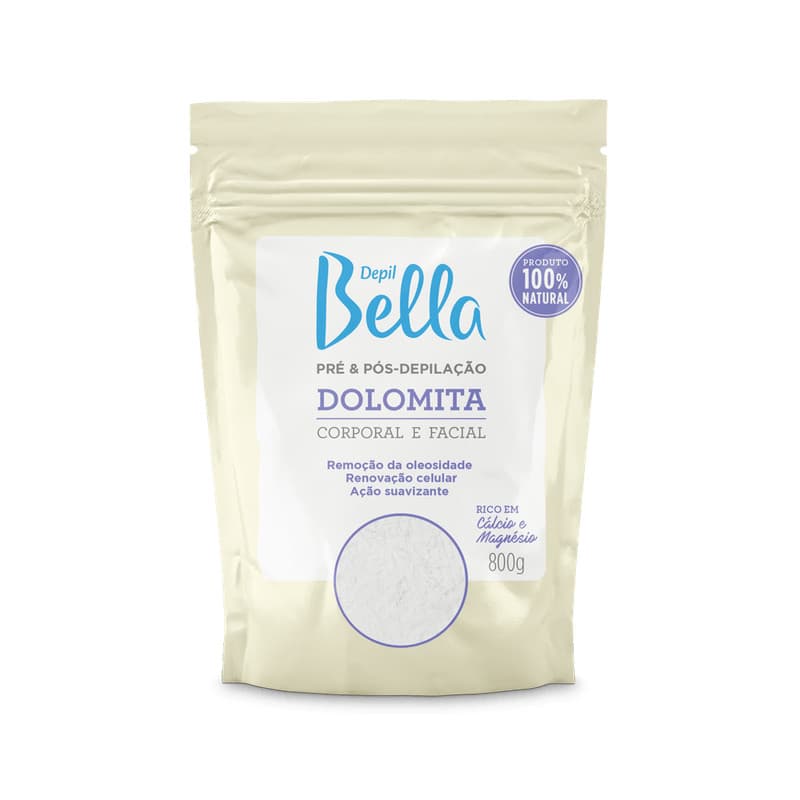 Depil Bella Dolomita Pré e Pós Depilação 800g
