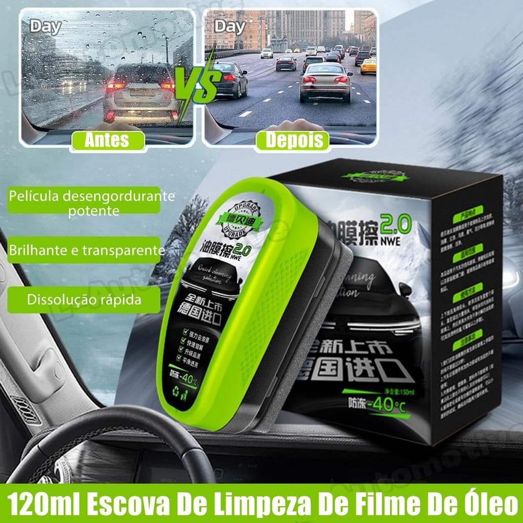 Escova De Limpeza De Filme De Óleo 120ml Removedora Profunda Placa Hidrofóbica Revestimento De Vidro De Nevoeiro Anti-Ch