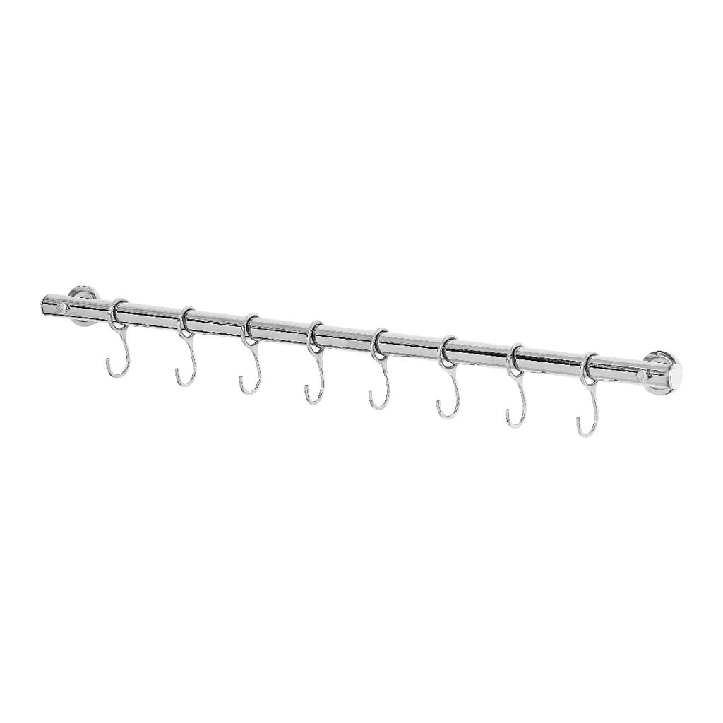 Suporte De Cozinha Porta Talheres 80cm Com 15 Ganchos