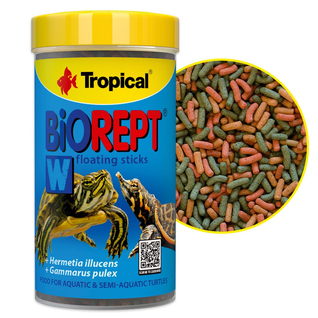 Ração Tropical Biorept W 30g para Tartarugas Aquáticas e Semi Aquáticas