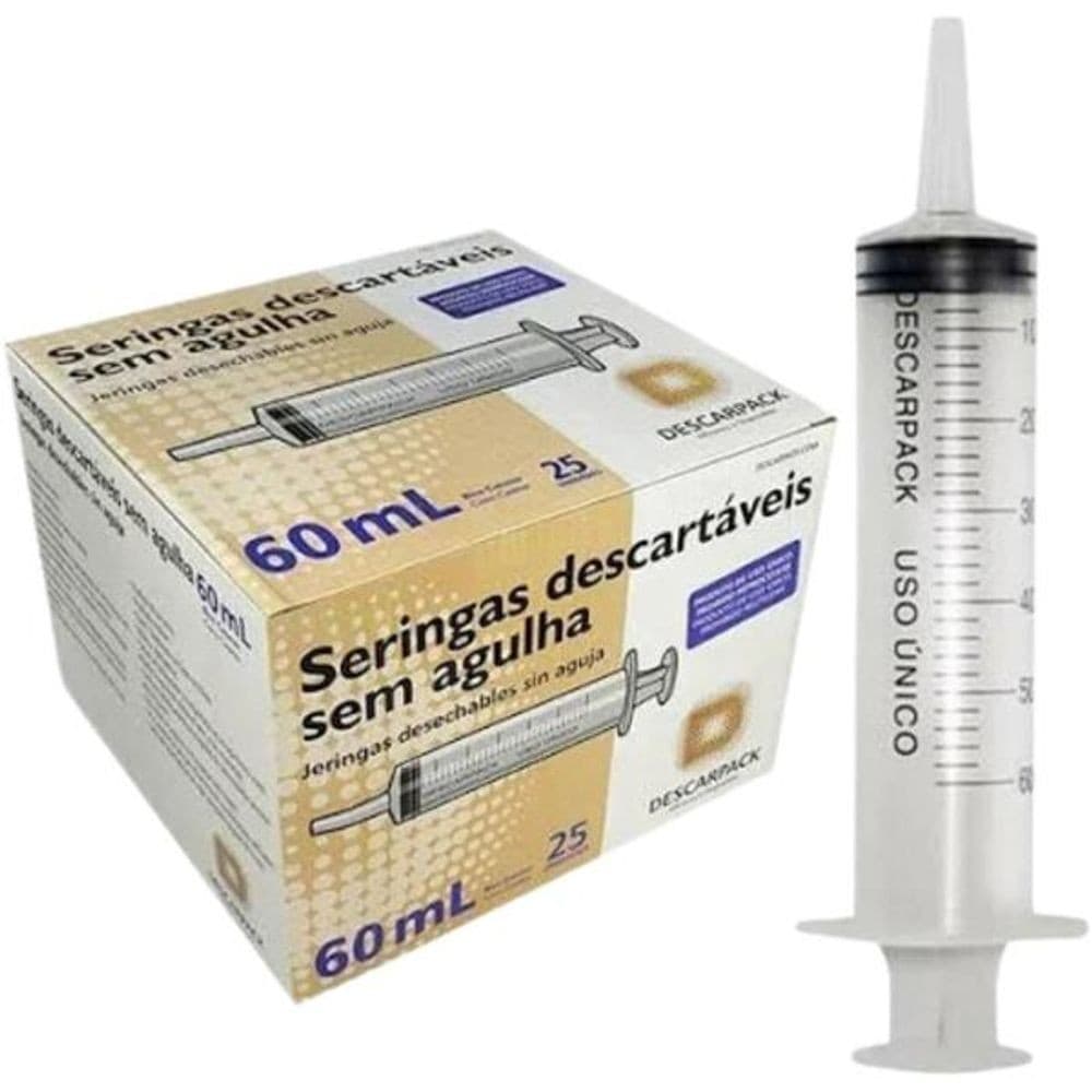 SERINGA 60ML BICO CATETER DESCARPACK *UNIDADE*