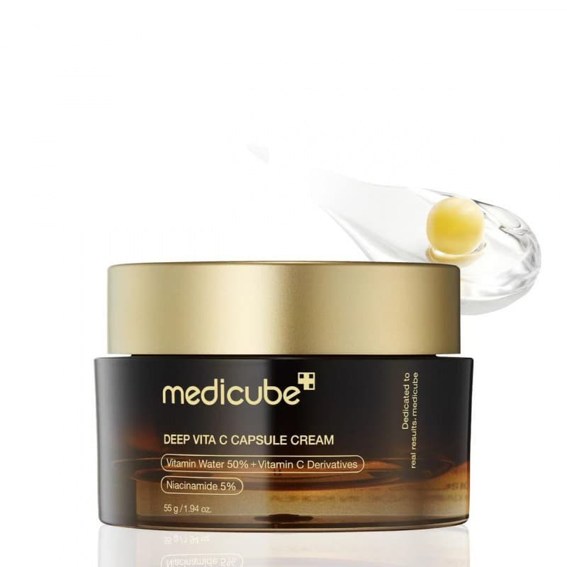 Medicube Deep Vita C Cápsula Creme Iluminador Firmador Barreira Da Pele Vitamina Facial Cuidados Faciais 55ml
