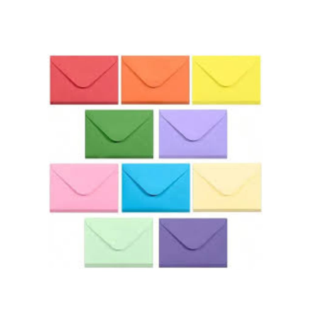 Envelope de Visita 16x11cm 12 Unidade varias cores
