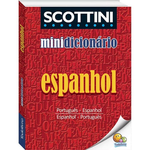 Mini Dicionário Escolar de Bolso Scottini da Língua Espanhola - Português x Espanhol para Estudantes