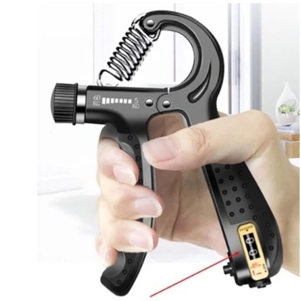 GGUAN Hand Grip Fitness C/Mola Ajustável De Punho E Antebraço Mãos Fisioterapia