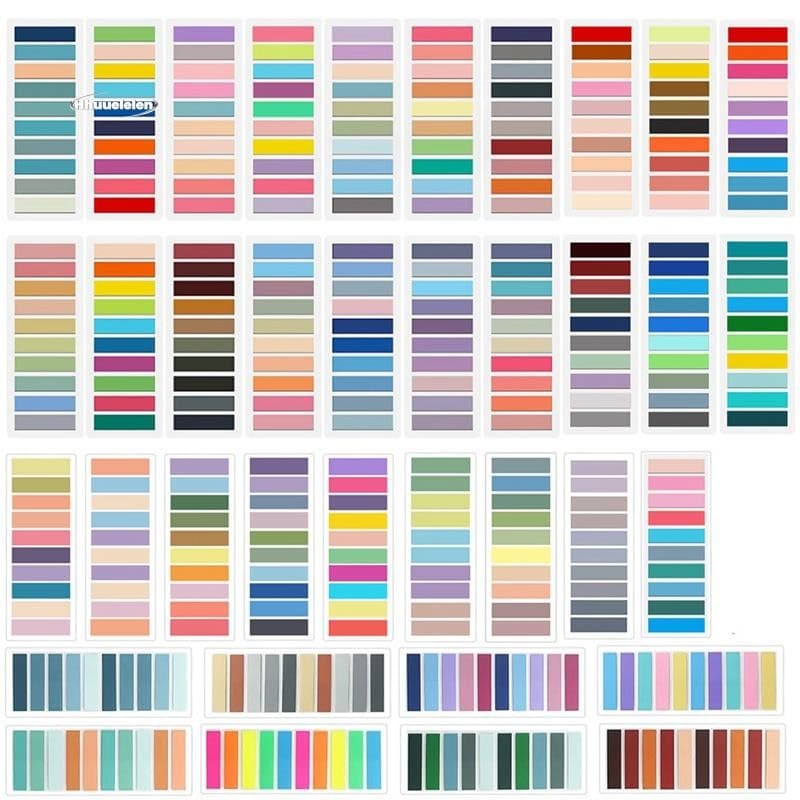 7400 Folhas Notas Pegajosas Transparentes Auto-Adesivo Marcador Anotação Livro De Leitura Guia Clara Postado Fácil De Us