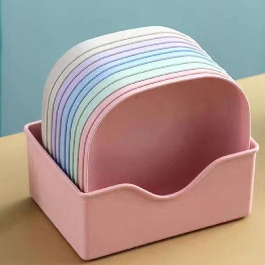 KIT 10 PRATOS SOBREMESA 14CM 10 PEÇAS + SUPORTE WL-2385