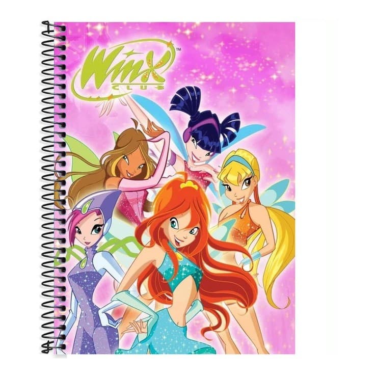 Caderno   O Clube Das Winx 10 Matérias 160 Folhas Capa Dura