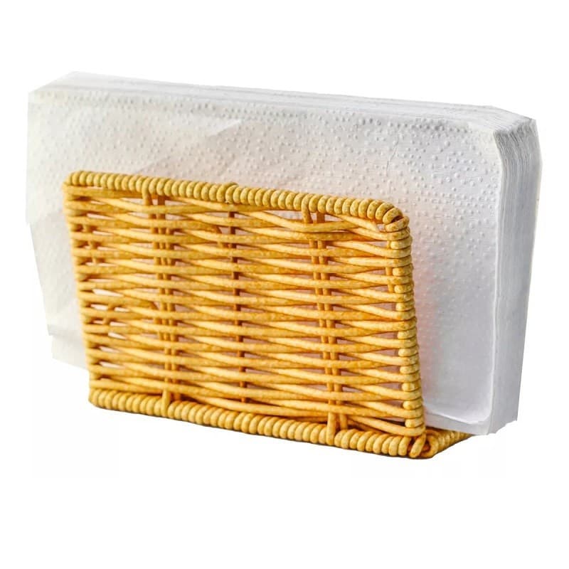 Porta Guardanapos Rústico Rattan 15x9cm Frigopro