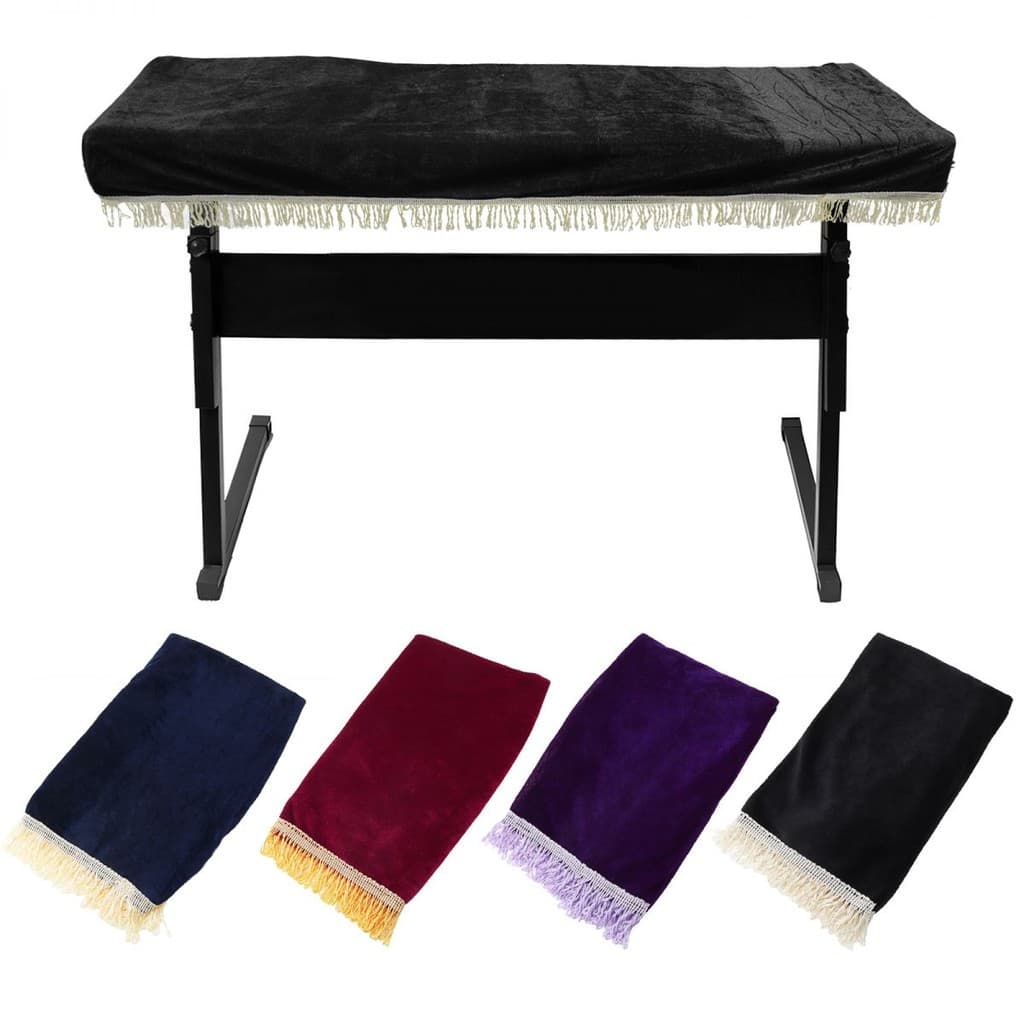 39.37x17.71x3.54 Polegadas 61 Teclas Pleuche Órgão Elétrico Piano Capa Protetora Contra Poeira Superior Com Borlas , Pro