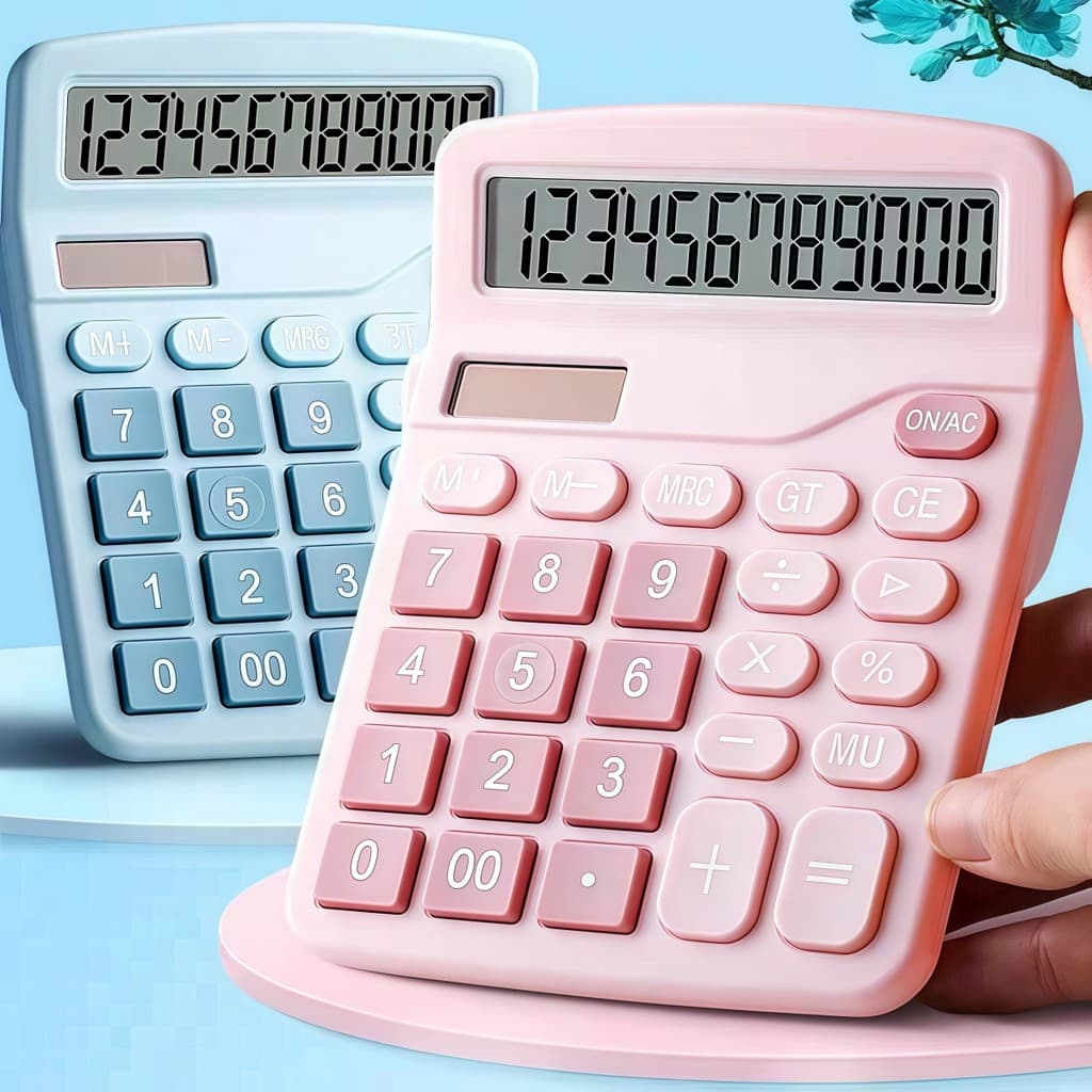 1Pcs Calculadora Científica Solar Desktop Calculadoras Financeiras De Escritório De Grande Display Fofa