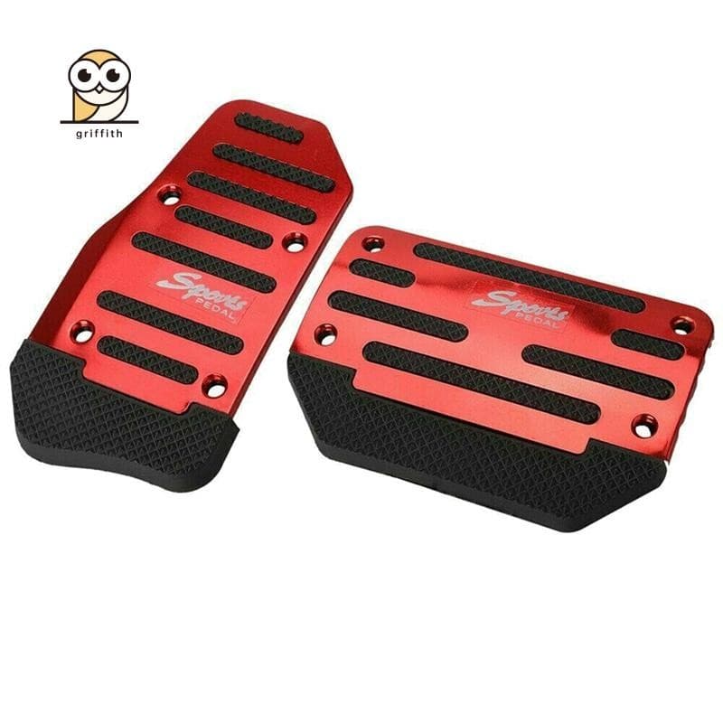 Pedal Acelerador De Gás Vermelho Universal E Capa De Freio Almofada De Pé Antiderrapante Para Carro De Transmissão Autom