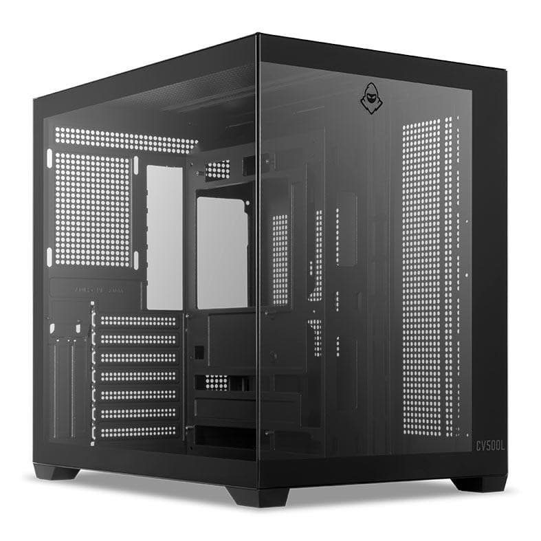 Gabinete Gamer Aquário Mancer CV500L, Mid Tower, Lateral De Vidro, Preto, MCR-CV500L-BK