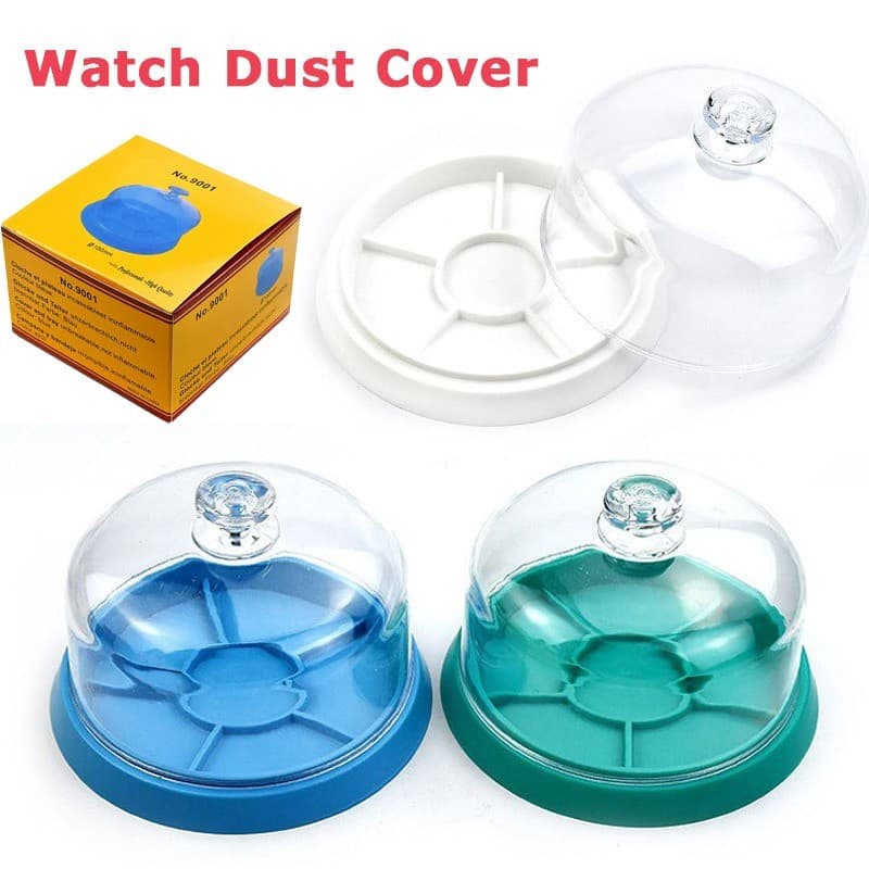 Relógio Movimento Capa Contra Poeira 6 Slots Com Bandeja Ferramenta De Reparo De Jóias Para Relojoeiro Anti-À Prova De U