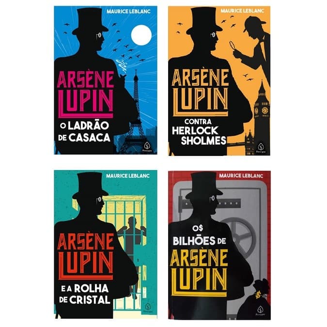 Combo 4 livros Arsène Lupin Ladrão de Casaca + 3