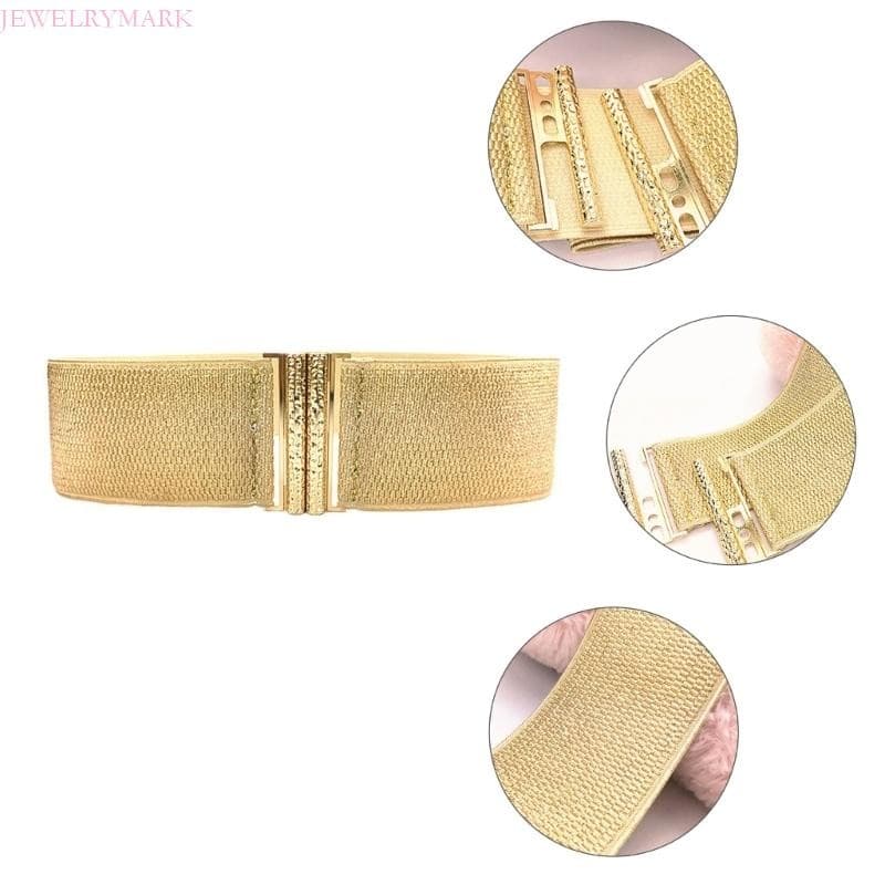 Judeu Largo Espartilho Cinto Feminino Elástico Ouro Waspie Para Adolescente Menina Cintura Cincher DownJack