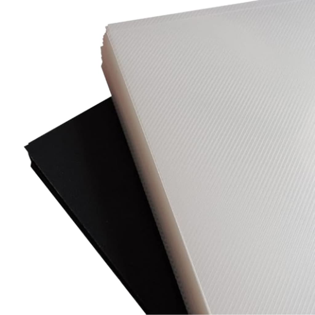 200 Capas Encadernação A4 Preto + Incolor (100+100)