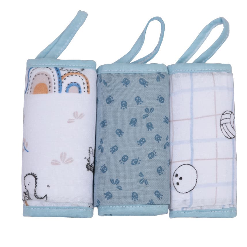 Kit Pano De Boca Papi Soft Estampado - 3 Peças