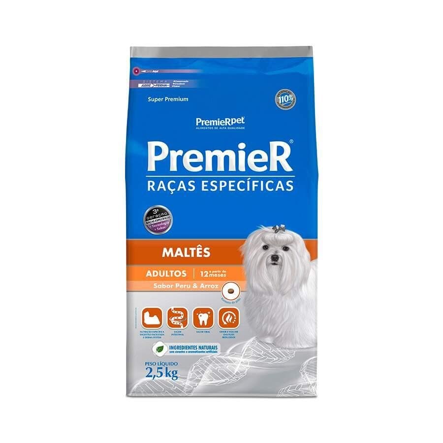 Ração Premier Raças Específicas Maltês Cães Adultos 2,5kg