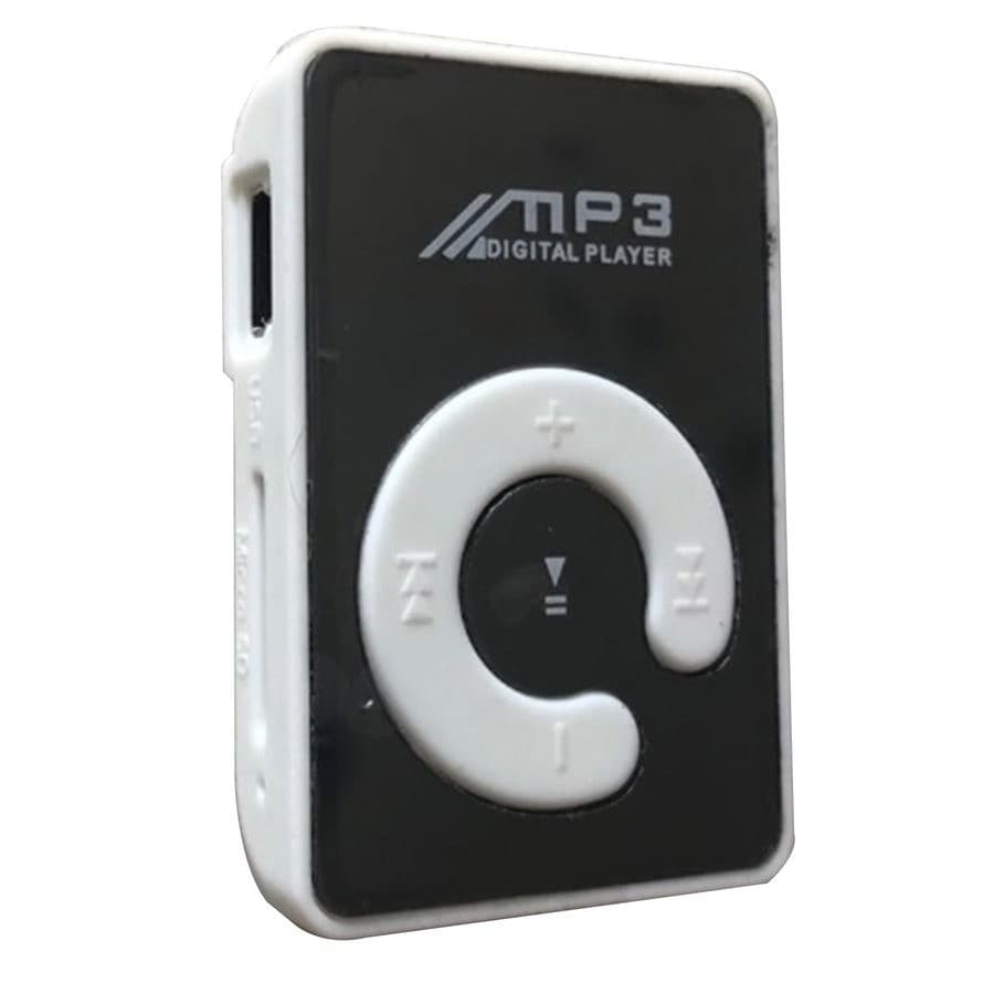 Mini mp3 player portátil de mirror, suporta música, cartão micro tf, walfashion, esporte, ar-livre