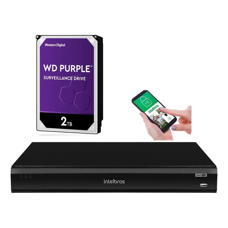 Gravador De Imagem 32 Canais Imhdx 3132 Intelbras 2tb Purple