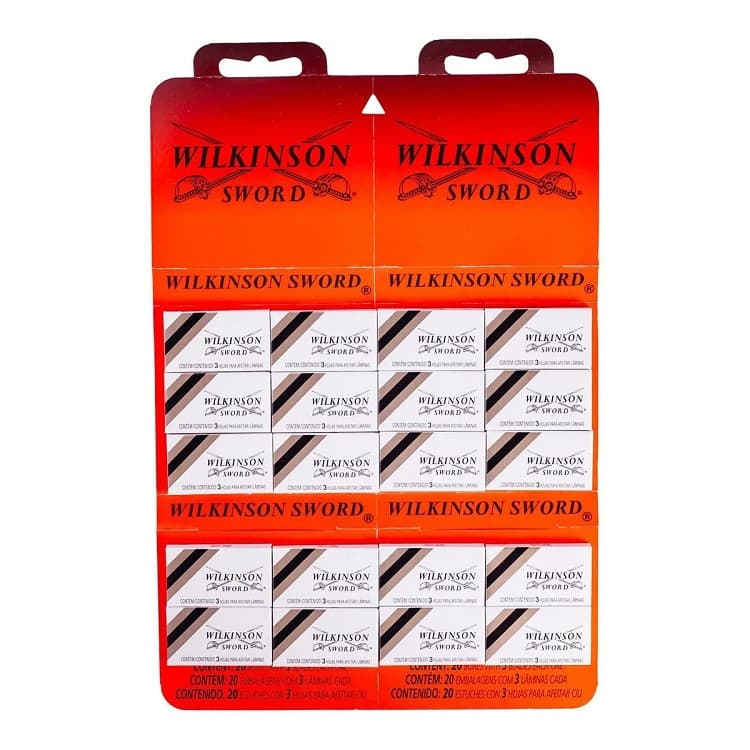 Cartela Lâmina Gilette Wilkinson