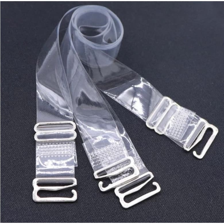 kit 3 pares de alça transparente para sutia alça de silicone ajustavel e removivel Zfit