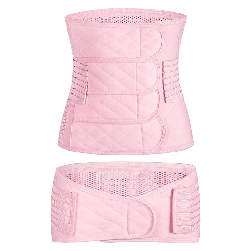 Cinta Abdominal para Mulheres Pós-Parto, Adequada para Parto Natural e Cesariana, Conjunto de Duas Peças para Recupera66