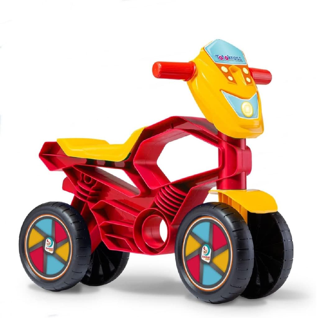 Totokross Moto de Equilíbrio Vermelha Infantil e Divertido!